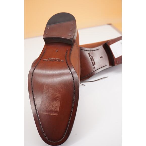 To Boot New York Forley Men's Brown Leather Cap Toe Oxfords SZ 9 D $395 lace - Picture 7 of 10